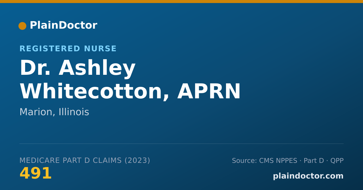 Shareable card for Ashley Whitecotton, APRN - Registered Nurse, Marion, IL
