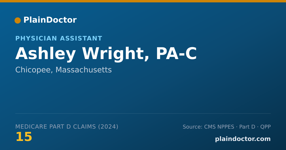 Shareable card for Ashley Wright, PA-C - Physician Assistant, Chicopee, MA