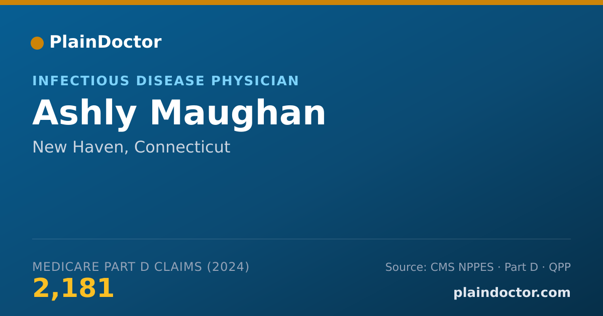 Shareable card for Ashly Maughan - Infectious Disease Physician, New Haven, CT