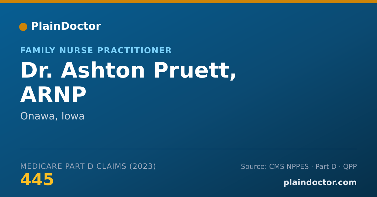 Shareable card for Ashton Pruett, ARNP - Family Nurse Practitioner, Onawa, IA