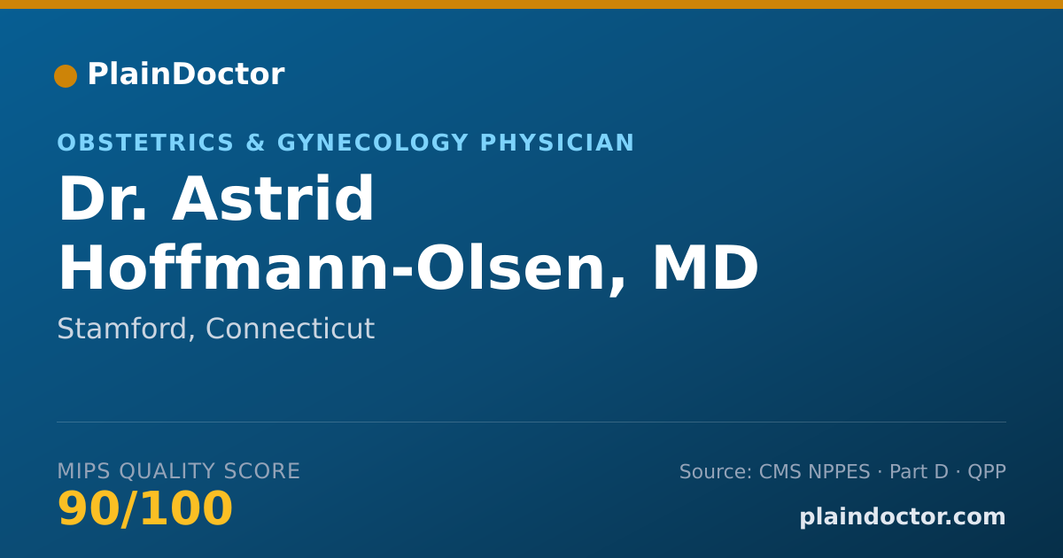 Shareable card for Astrid Hoffmann-Olsen, MD - Obstetrics & Gynecology Physician, Stamford, CT