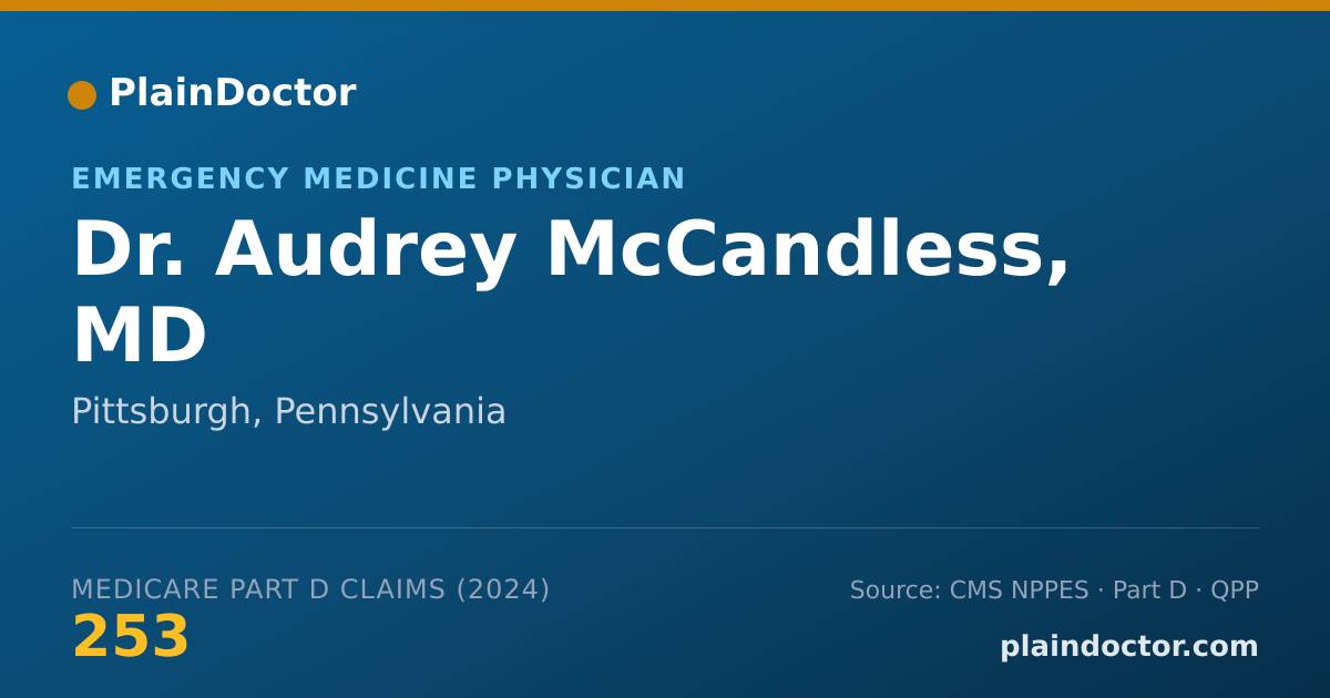 Shareable card for Audrey McCandless, MD - Emergency Medicine Physician, Pittsburgh, PA