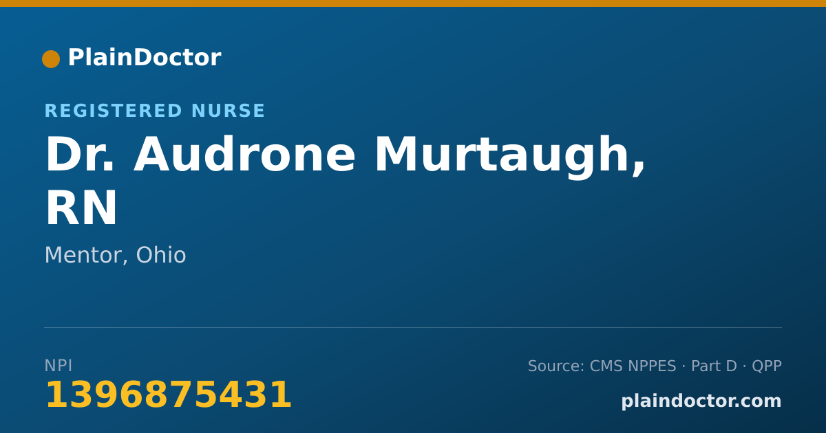 Shareable card for Audrone Murtaugh, RN - Registered Nurse, Mentor, OH