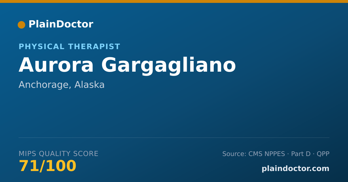 Shareable card for Aurora Gargagliano - Physical Therapist, Anchorage, AK