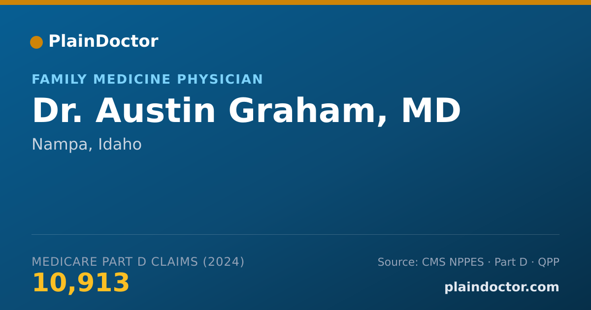 Shareable card for Austin Graham, MD - Family Medicine Physician, Nampa, ID