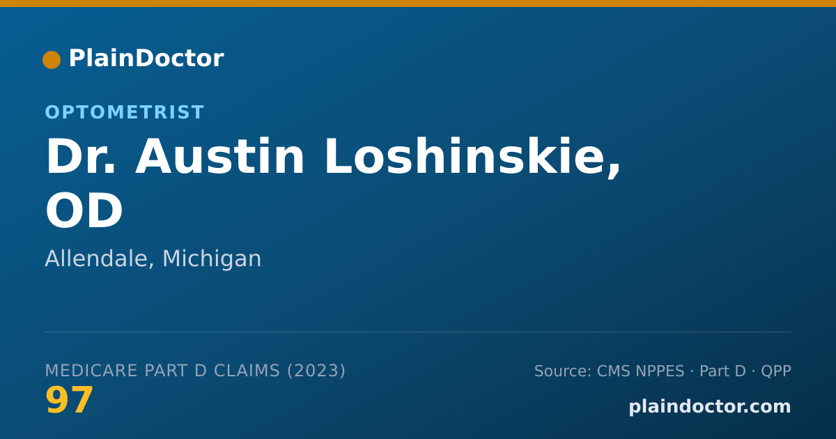 Shareable card for Austin Loshinskie, OD - Optometrist, Allendale, MI