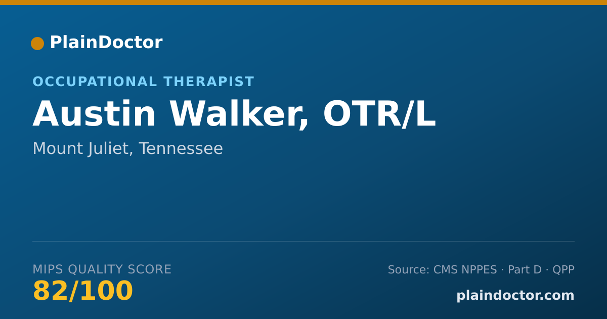 Shareable card for Austin Walker, OTR/L - Occupational Therapist, Mount Juliet, TN