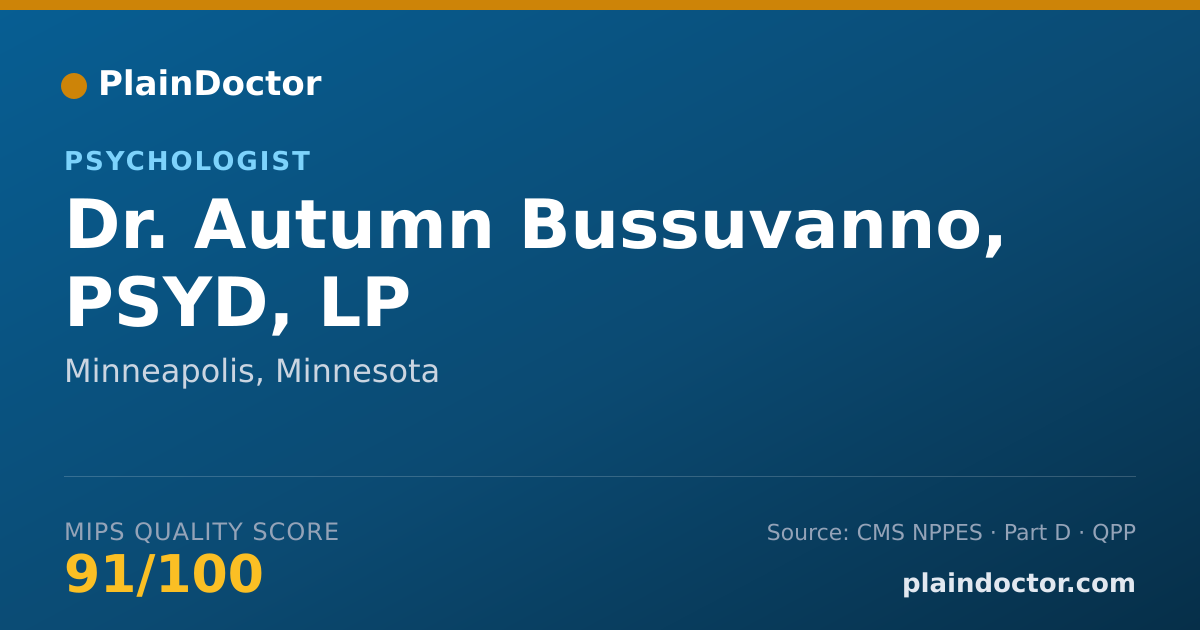 Shareable card for Autumn Bussuvanno, PSYD, LP - Psychologist, Minneapolis, MN