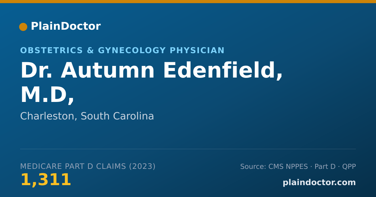 Shareable card for Autumn Edenfield, M.D, - Obstetrics & Gynecology Physician, Charleston, SC