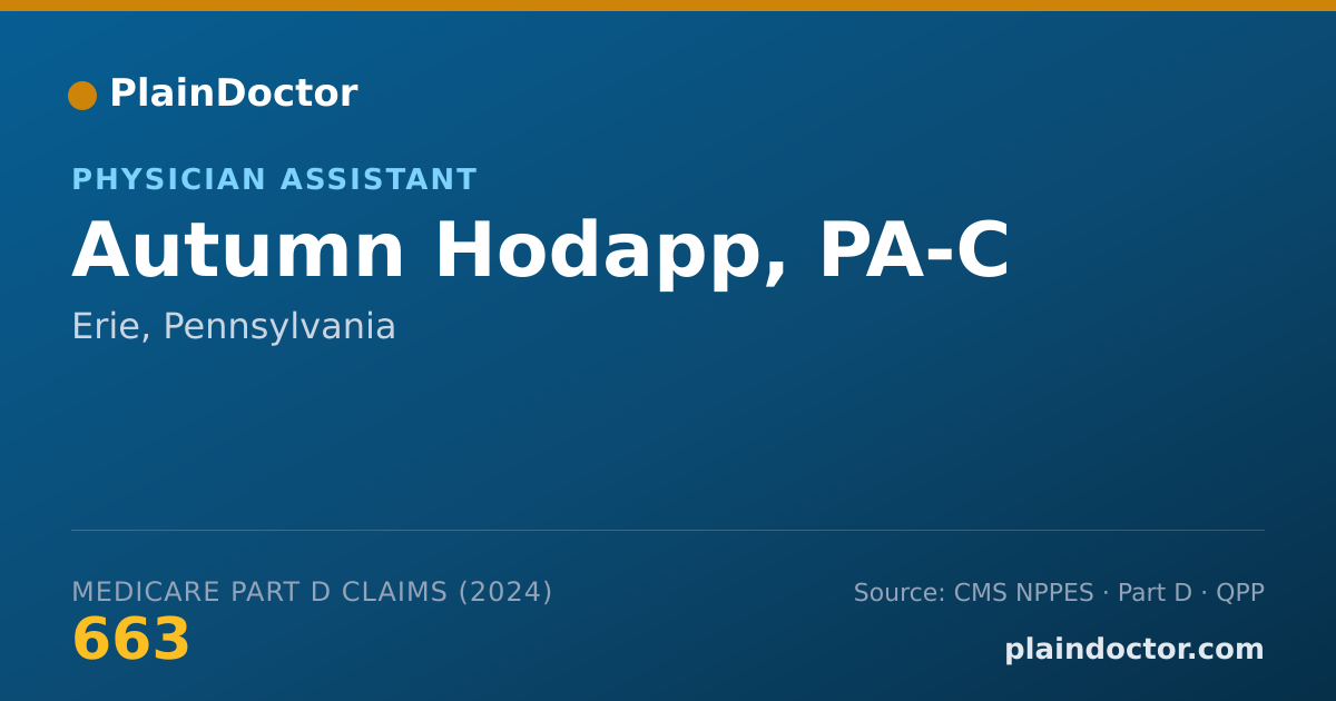Shareable card for Autumn Hodapp, PA-C - Surgical Physician Assistant, Erie, PA
