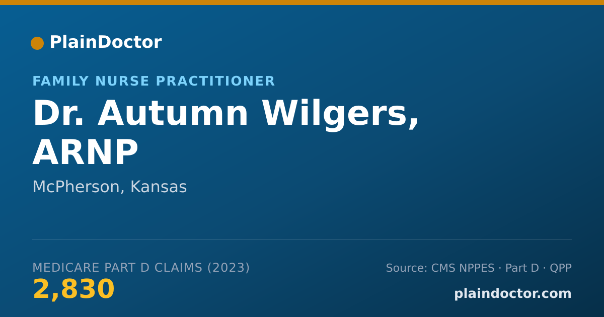 Shareable card for Autumn Wilgers, ARNP - Family Nurse Practitioner, McPherson, KS