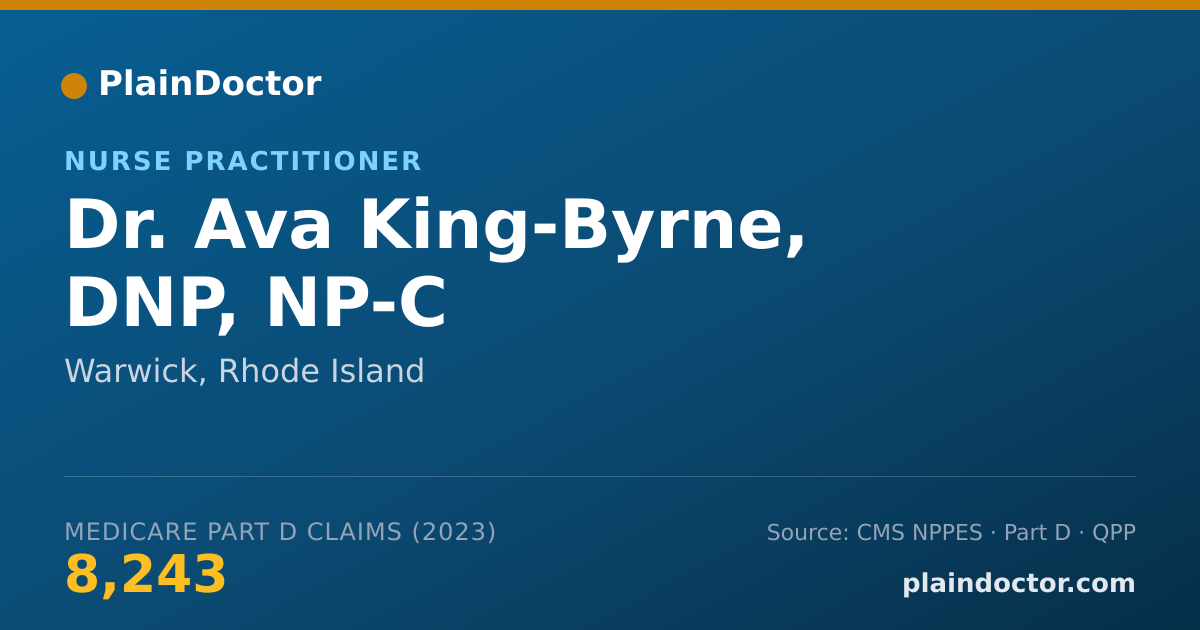 Shareable card for Ava King-Byrne, DNP, NP-C - Nurse Practitioner, Warwick, RI