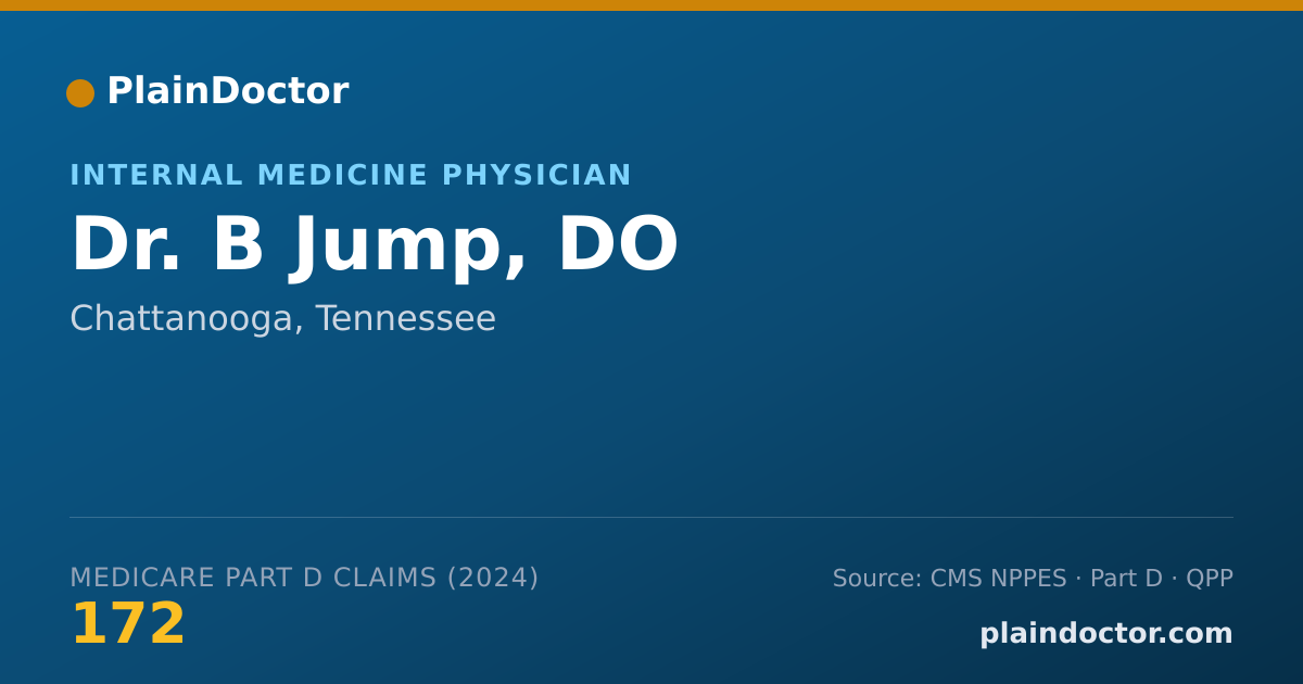 Shareable card for B Jump, DO - Internal Medicine Physician, Chattanooga, TN