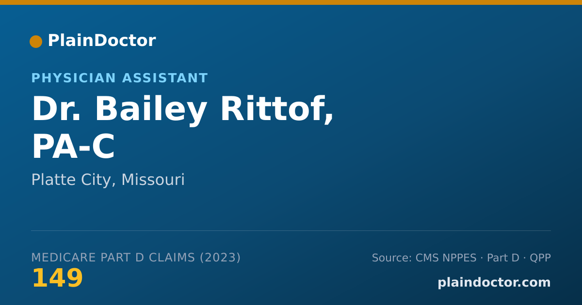 Shareable card for Bailey Rittof, PA-C - Physician Assistant, Platte City, MO