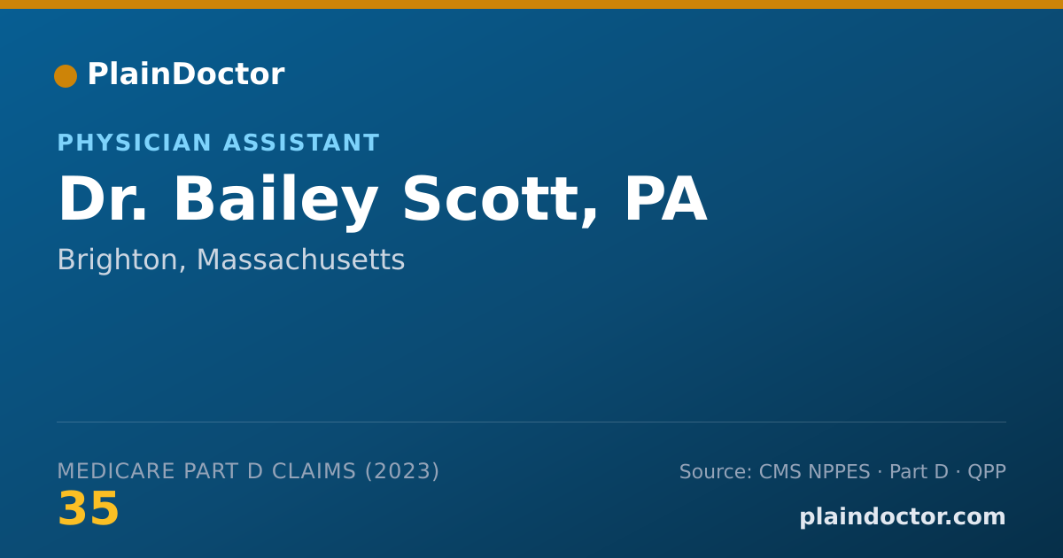 Shareable card for Bailey Scott, PA - Physician Assistant, Brighton, MA