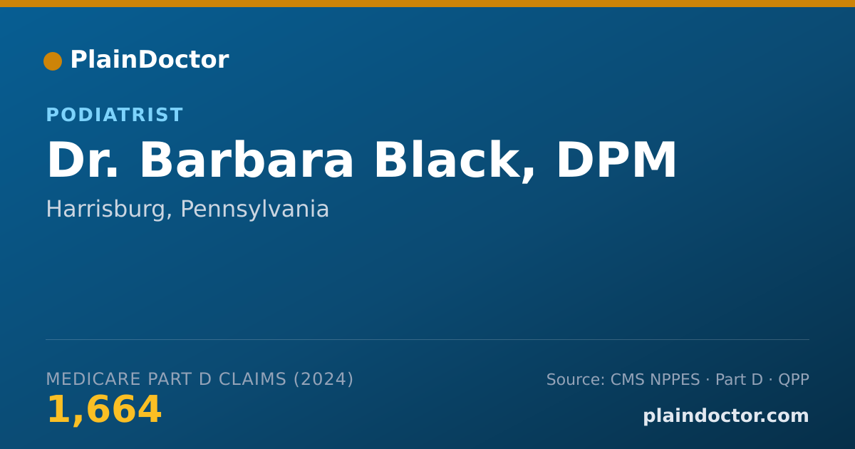 Shareable card for Barbara Black, DPM - Podiatrist, Harrisburg, PA