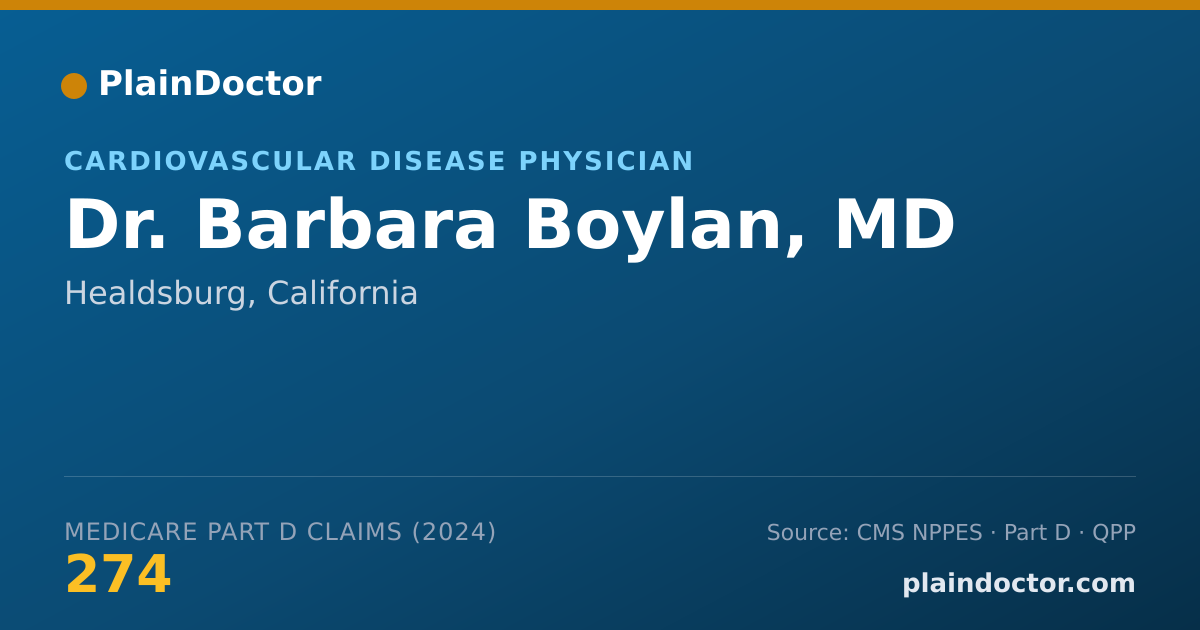 Shareable card for Barbara Boylan, MD - Cardiovascular Disease Physician, Healdsburg, CA