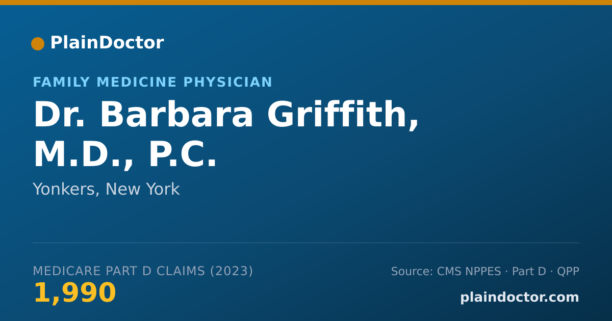 Shareable card for Barbara Griffith, M.D., P.C. - Family Medicine Physician, Yonkers, NY