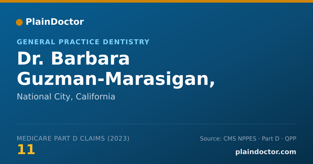 Shareable card for Barbara Guzman-Marasigan, D.D.S. - General Practice Dentistry, National City, CA