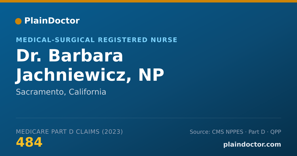 Shareable card for Barbara Jachniewicz, NP - Medical-Surgical Registered Nurse, Sacramento, CA