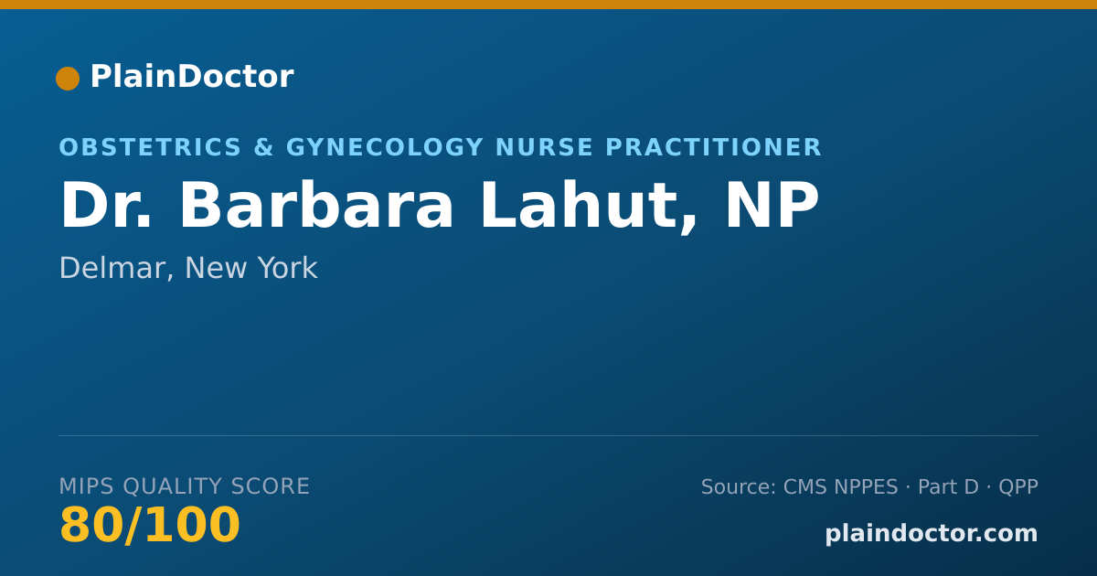 Shareable card for Barbara Lahut, NP - Obstetrics & Gynecology Nurse Practitioner, Delmar, NY