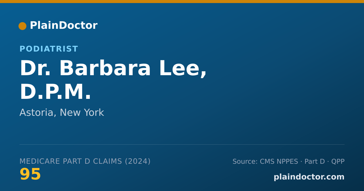 Shareable card for Barbara Lee, D.P.M. - Podiatrist, Astoria, NY