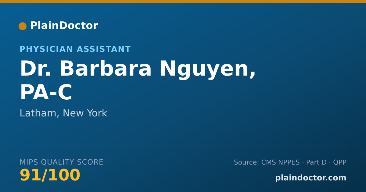 Shareable card for Barbara Nguyen, PA-C - Physician Assistant, Latham, NY
