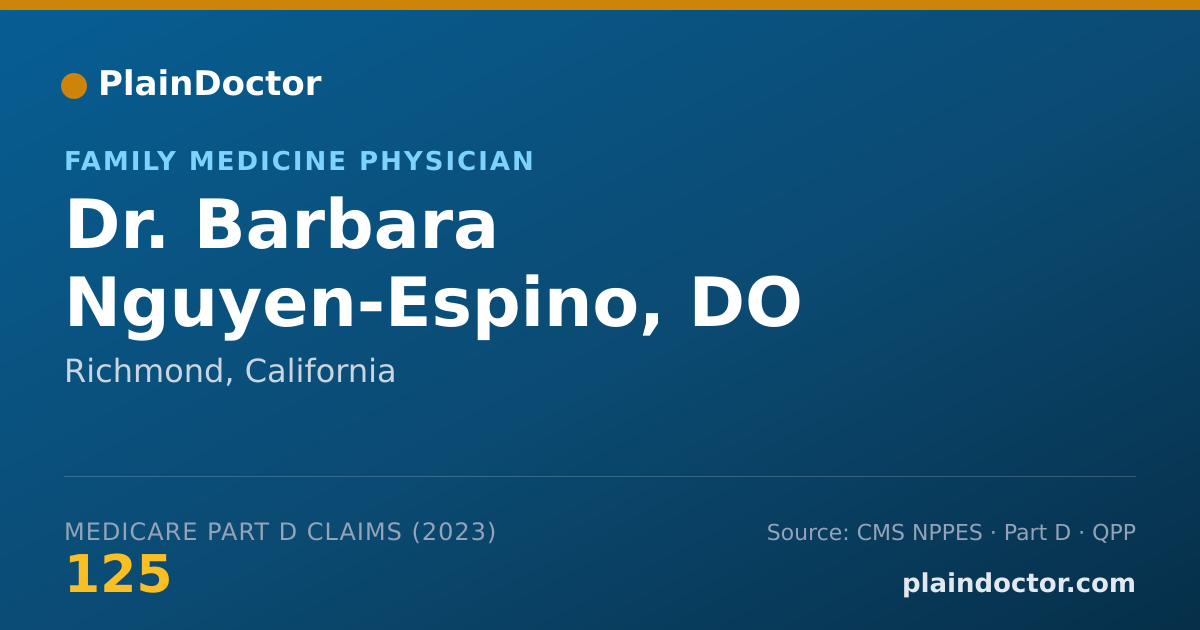 Shareable card for Barbara Nguyen-Espino, DO - Family Medicine Physician, Richmond, CA
