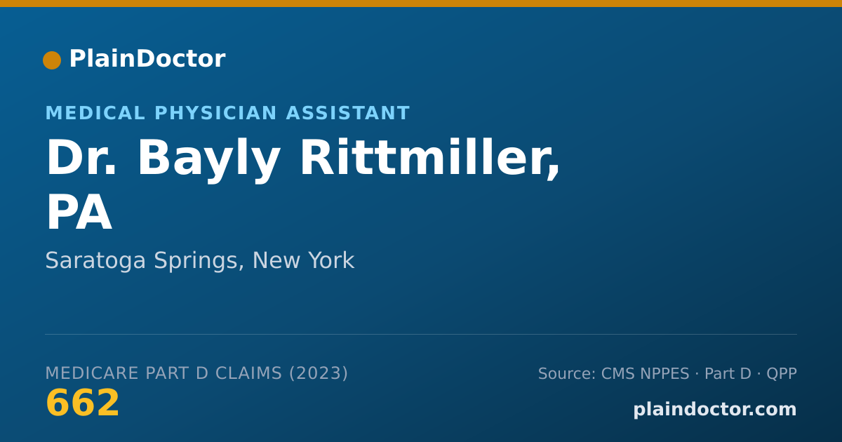 Shareable card for Bayly Rittmiller, PA - Medical Physician Assistant, Saratoga Springs, NY