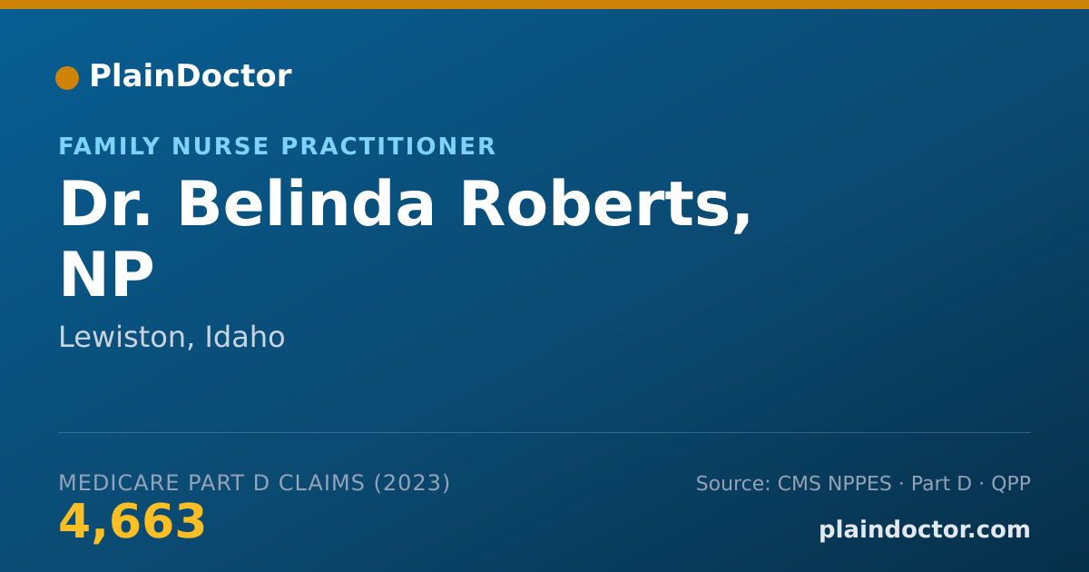 Shareable card for Belinda Roberts, NP - Family Nurse Practitioner, Lewiston, ID