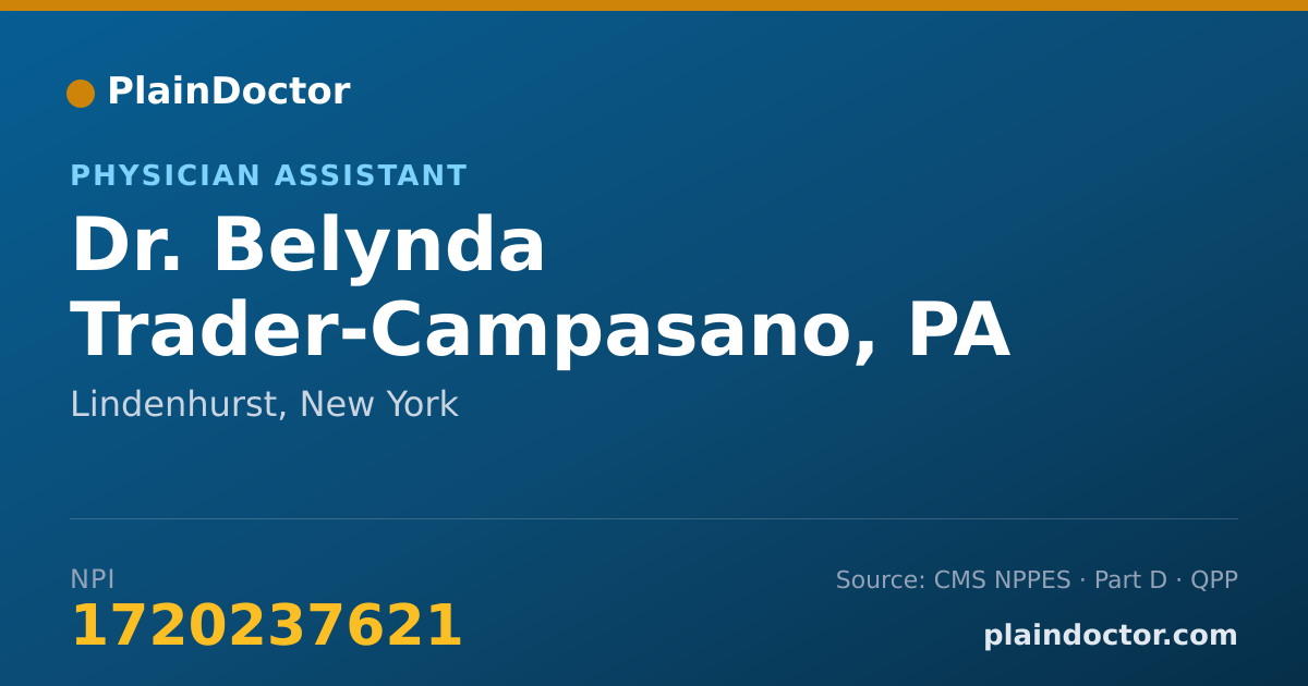 Shareable card for Belynda Trader-Campasano, PA - Physician Assistant, Lindenhurst, NY