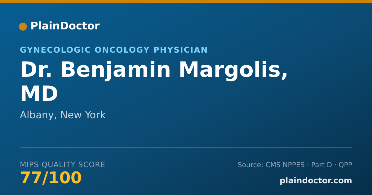 Shareable card for Benjamin Margolis, MD - Gynecologic Oncology Physician, Albany, NY