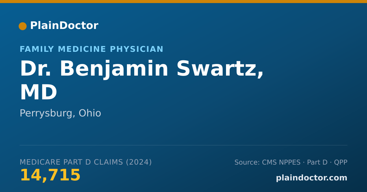 Shareable card for Benjamin Swartz, MD - Family Medicine Physician, Perrysburg, OH