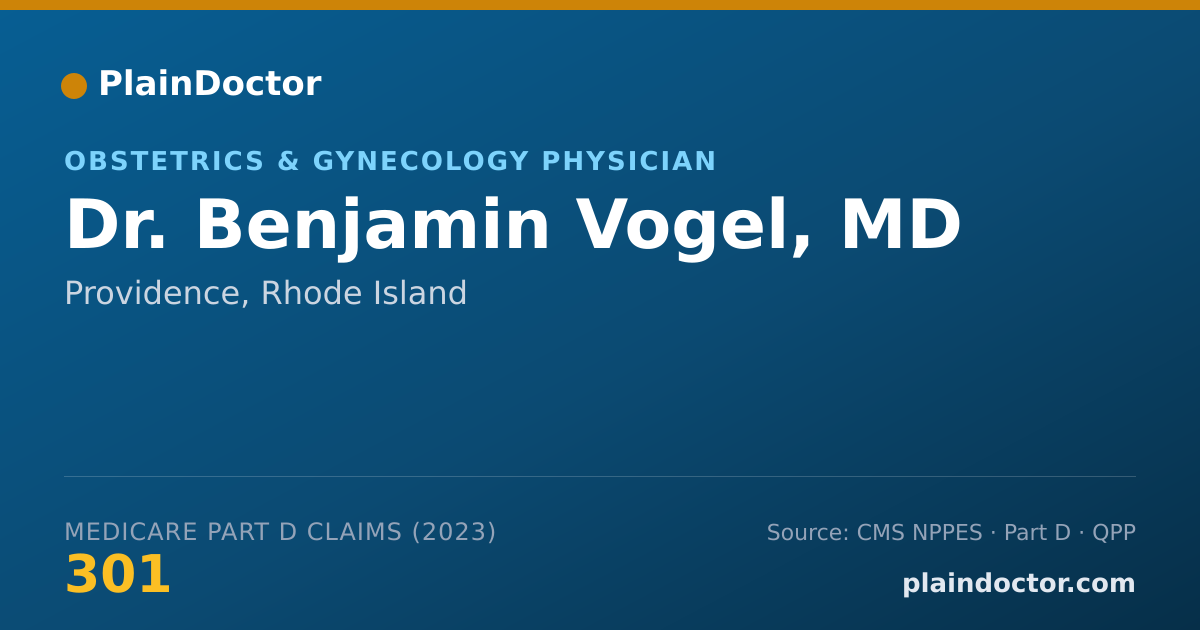 Shareable card for Benjamin Vogel, MD - Obstetrics & Gynecology Physician, Providence, RI