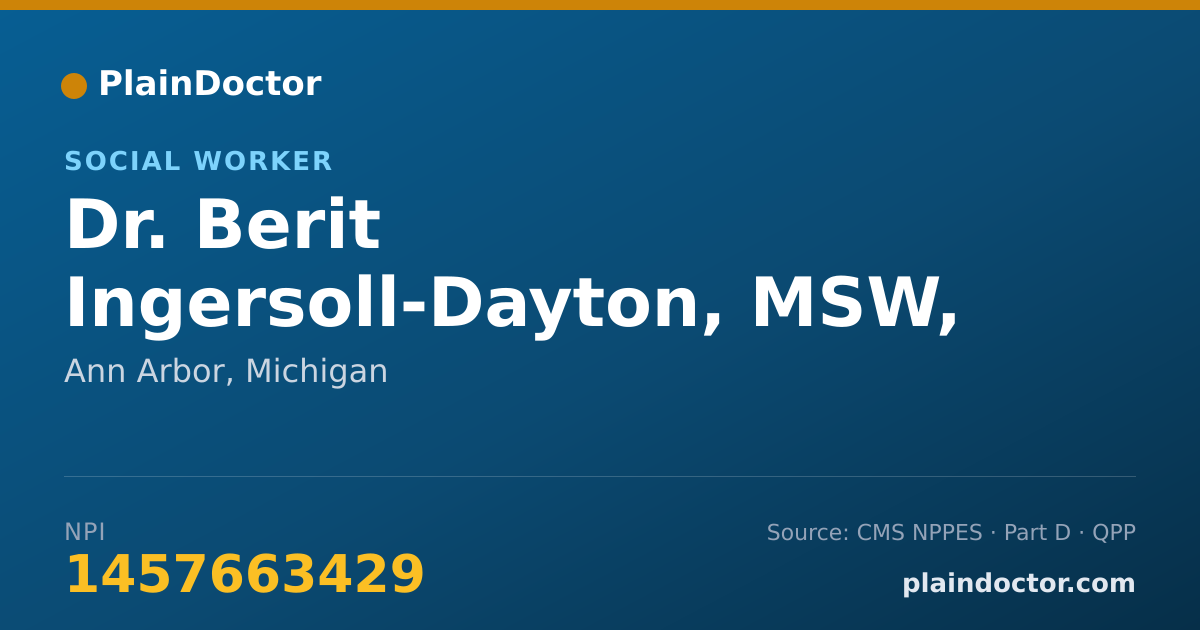 Shareable card for Berit Ingersoll-Dayton, MSW, PH.D. - Social Worker, Ann Arbor, MI