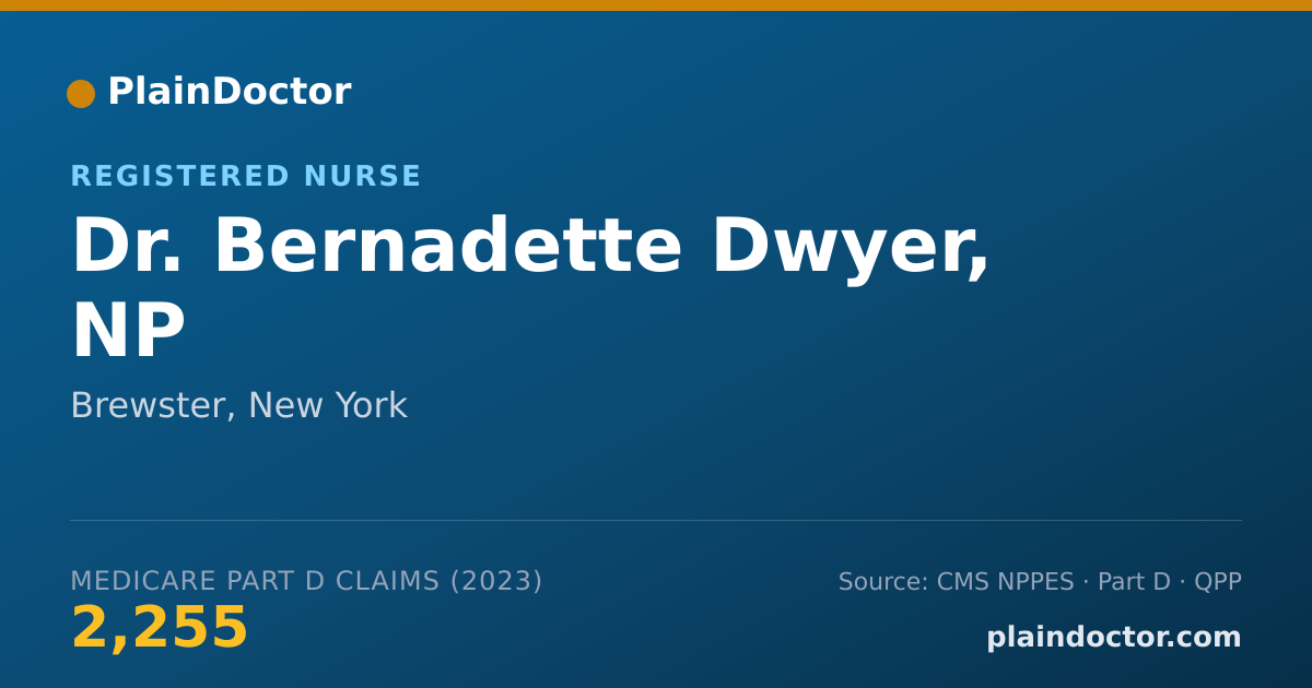 Shareable card for Bernadette Dwyer, NP - Registered Nurse, Brewster, NY