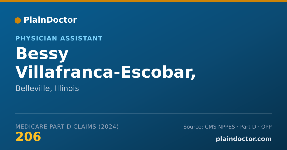Shareable card for Bessy Villafranca-Escobar, PA-C - Physician Assistant, Chicago, IL