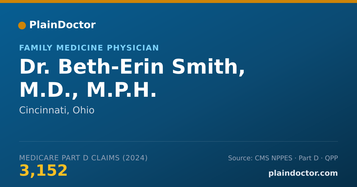 Shareable card for Beth-Erin Smith, M.D., M.P.H. - Family Medicine Physician, Cincinnati, OH