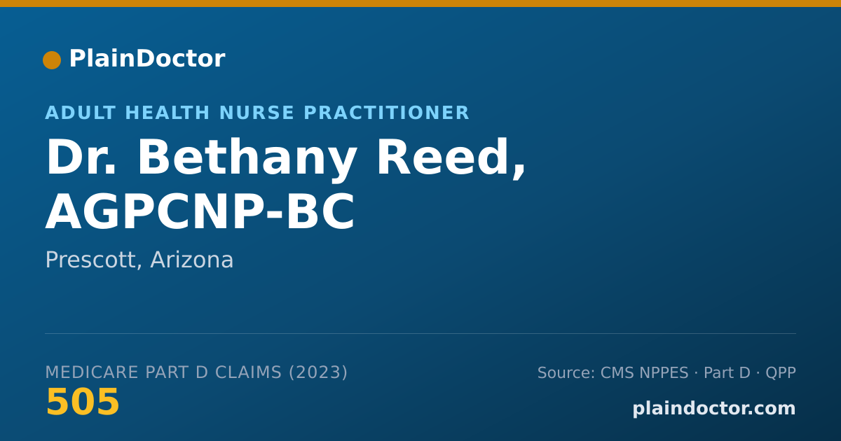 Shareable card for Bethany Reed, AGPCNP-BC - Adult Health Nurse Practitioner, Prescott, AZ