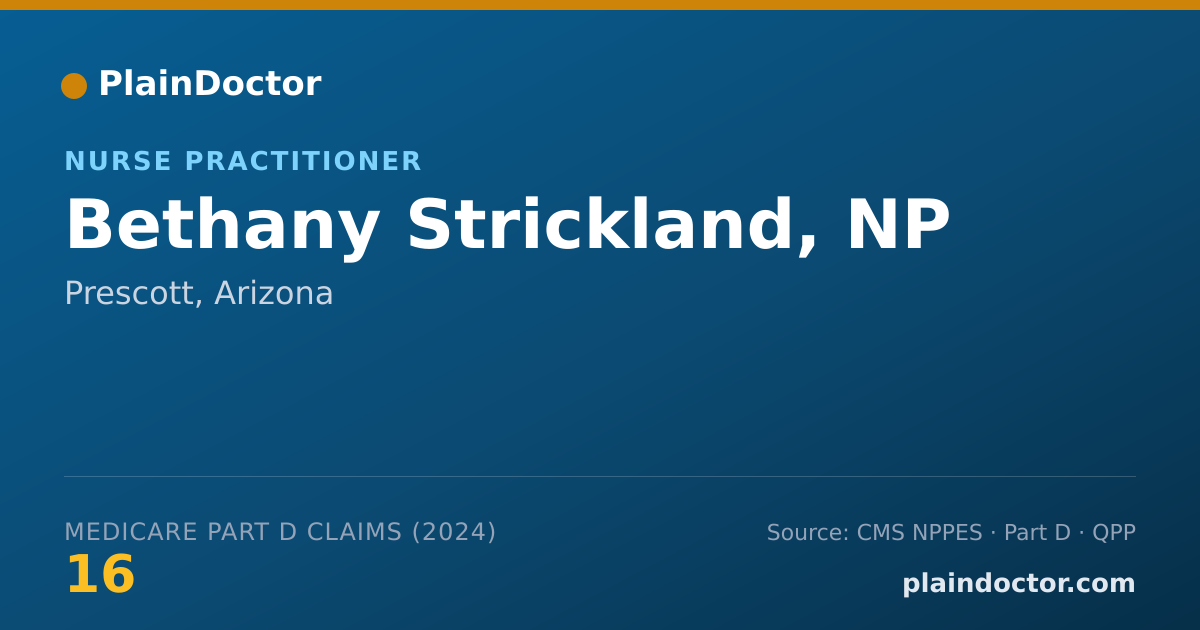 Shareable card for Bethany Strickland, NP - Nurse Practitioner, Prescott, AZ