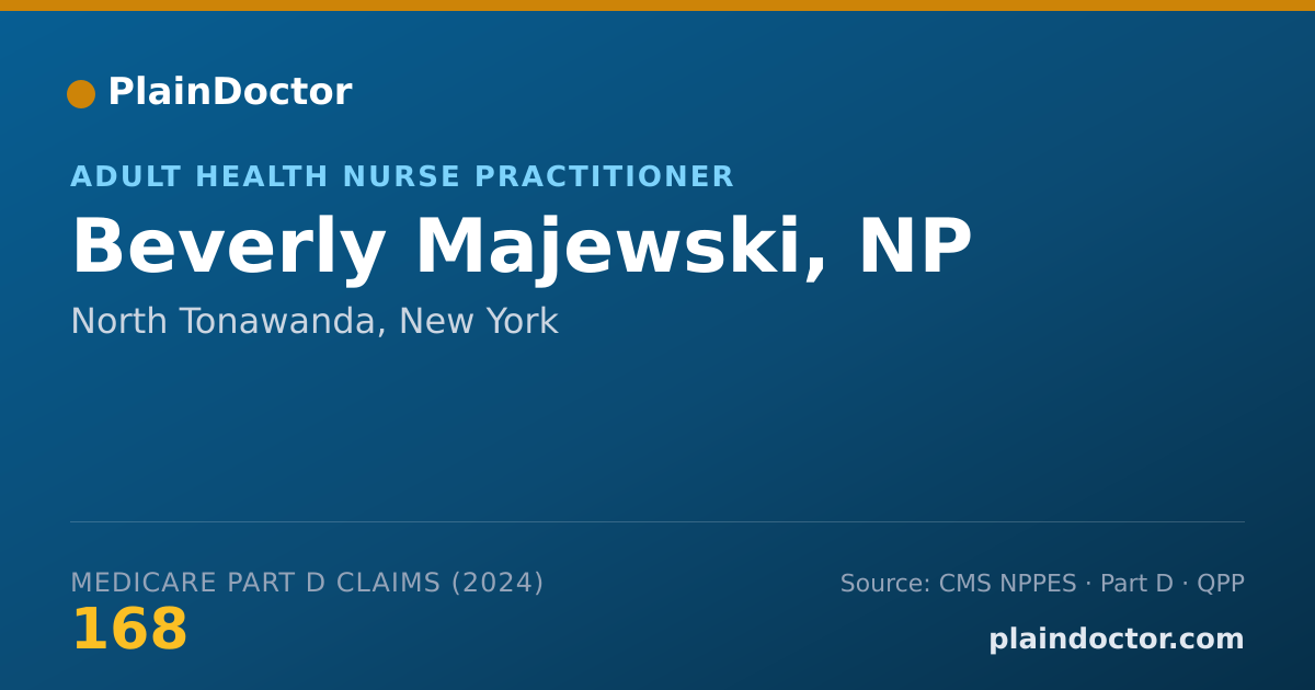 Shareable card for Beverly Majewski, NP - Adult Health Nurse Practitioner, North Tonawanda, NY