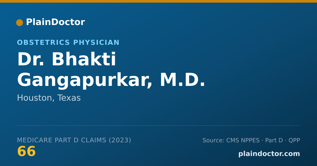 Shareable card for Bhakti Gangapurkar, M.D. - Obstetrics Physician, Houston, TX