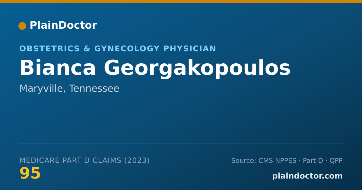 Shareable card for Bianca Georgakopoulos - Obstetrics & Gynecology Physician, Maryville, TN