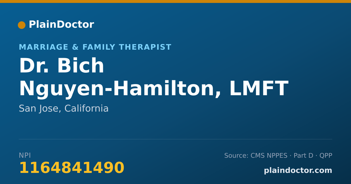 Shareable card for Bich Nguyen-Hamilton, LMFT - Marriage & Family Therapist, San Jose, CA