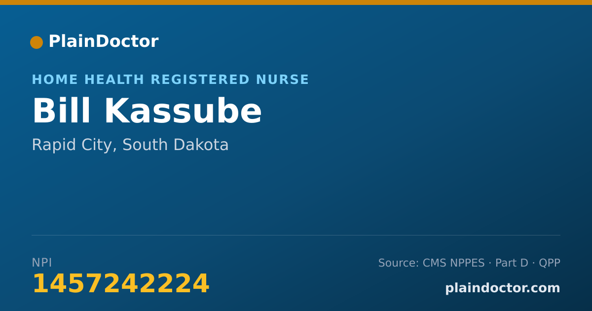 Shareable card for Bill Kassube - Home Health Registered Nurse, Rapid City, SD