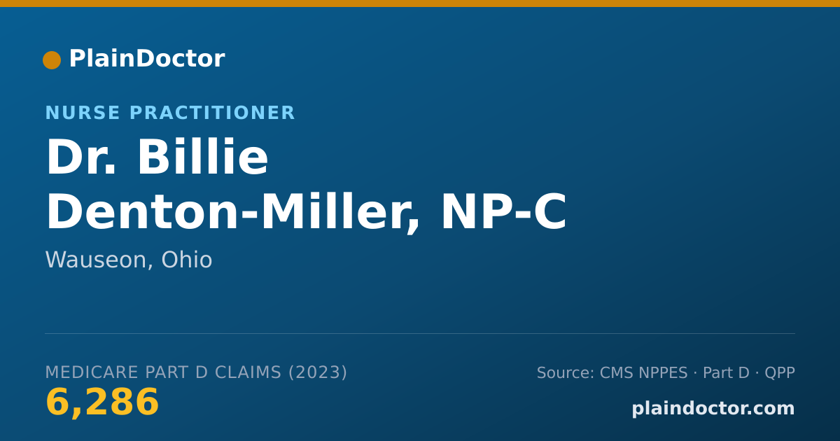 Shareable card for Billie Denton-Miller, NP-C - Nurse Practitioner, Wauseon, OH