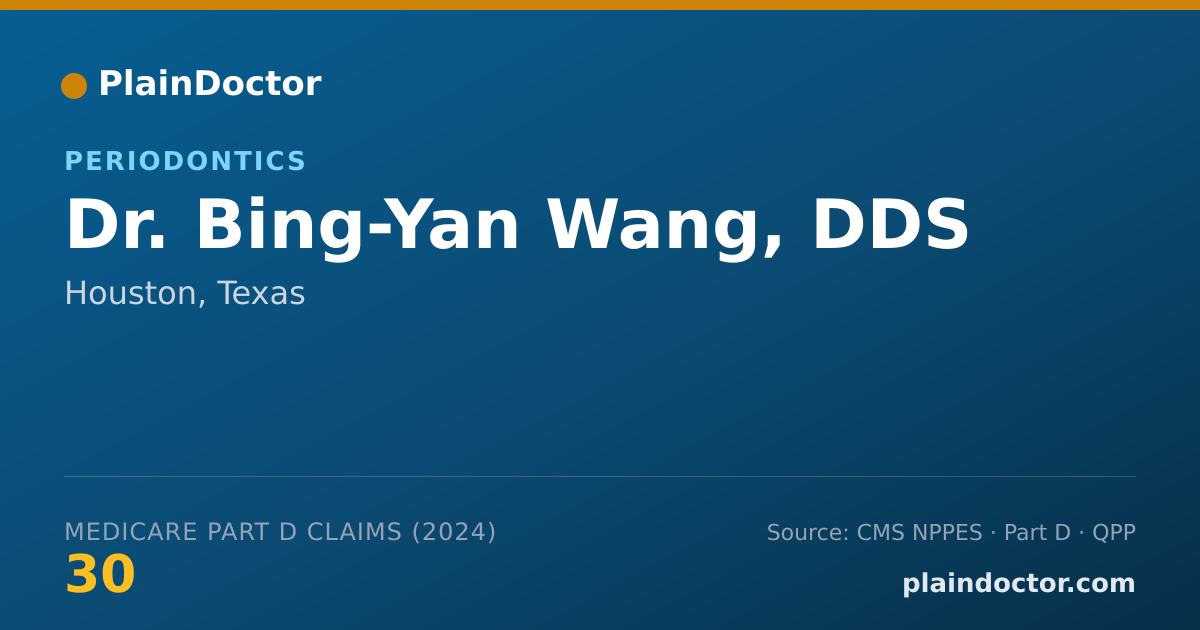 Shareable card for Bing-Yan Wang, DDS - Dentist, Houston, TX