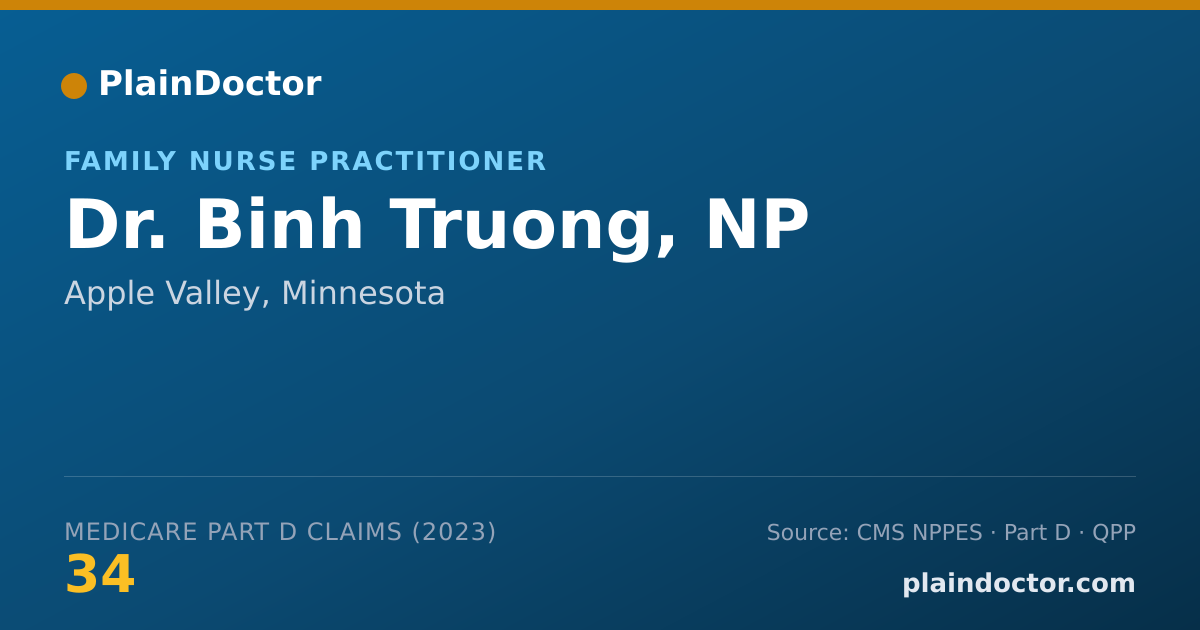 Shareable card for Binh Truong, NP - Family Nurse Practitioner, Apple Valley, MN