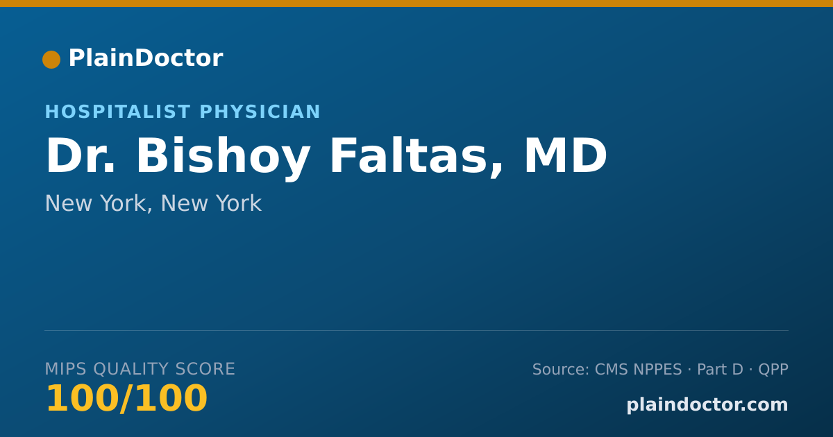 Shareable card for Bishoy Faltas, MD - Hospitalist Physician, New York, NY