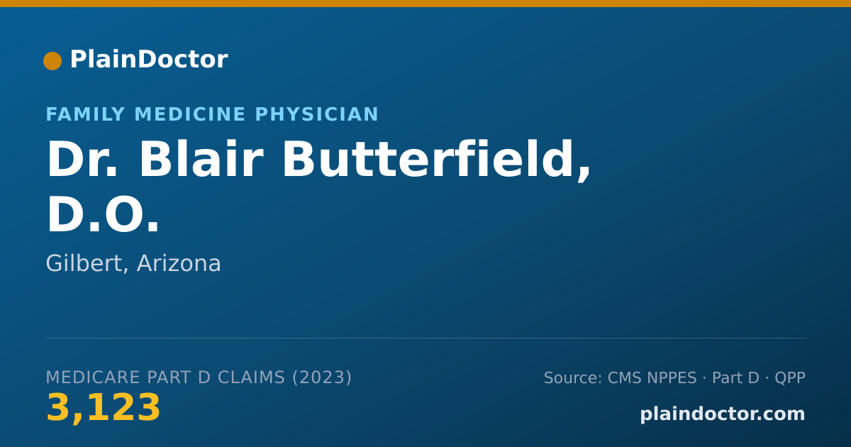 Shareable card for Blair Butterfield, D.O. - Family Medicine Physician, Gilbert, AZ